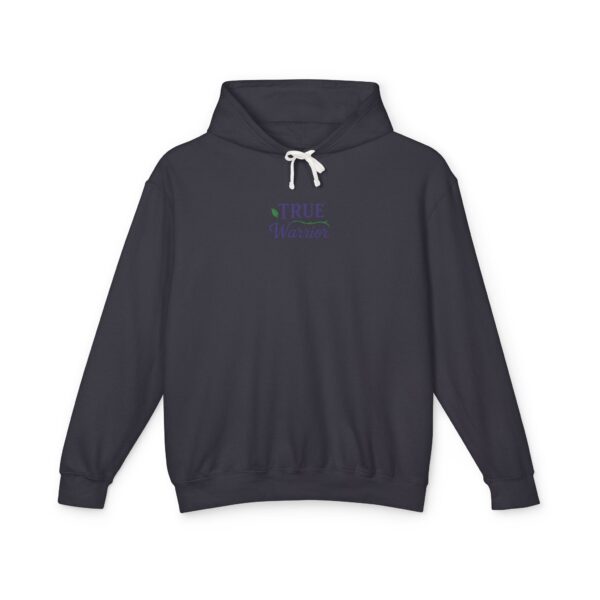 True Warrior Lightweight Hooded Sweatshirt – Floral Inspirational Design for Lupus & Chronic Illness Awareness - Image 7