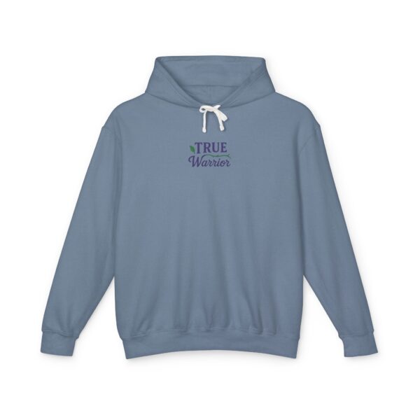 True Warrior Lightweight Hooded Sweatshirt – Floral Inspirational Design for Lupus & Chronic Illness Awareness - Image 5