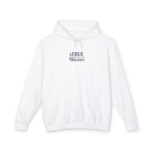 True Warrior Lightweight Hooded Sweatshirt – Floral Inspirational Design for Lupus & Chronic Illness Awareness