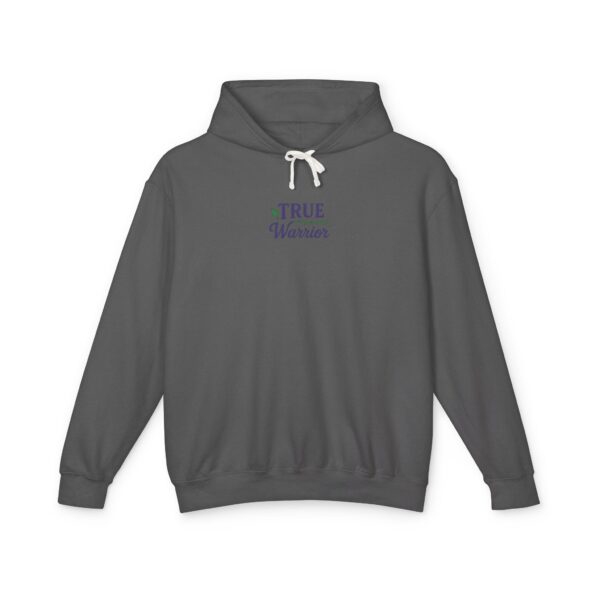 True Warrior Lightweight Hooded Sweatshirt – Floral Inspirational Design for Lupus & Chronic Illness Awareness - Image 3
