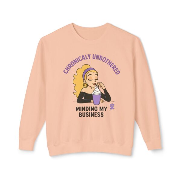 Chronic Unbothered Sweatshirt – Minding My Business Crewneck for Lupus Warriors & Chronic Illness Support - Image 5