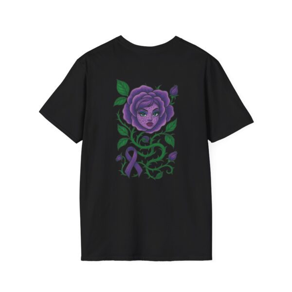 True Warrior Rose Softstyle T-Shirt – Empowering Lupus & Chronic Illness Awareness Tee with Inspirational Art - Image 2