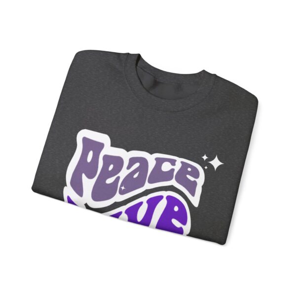 Peace, Love, Cure Crewneck Sweatshirt Chronic Illness and Lupus - Image 7
