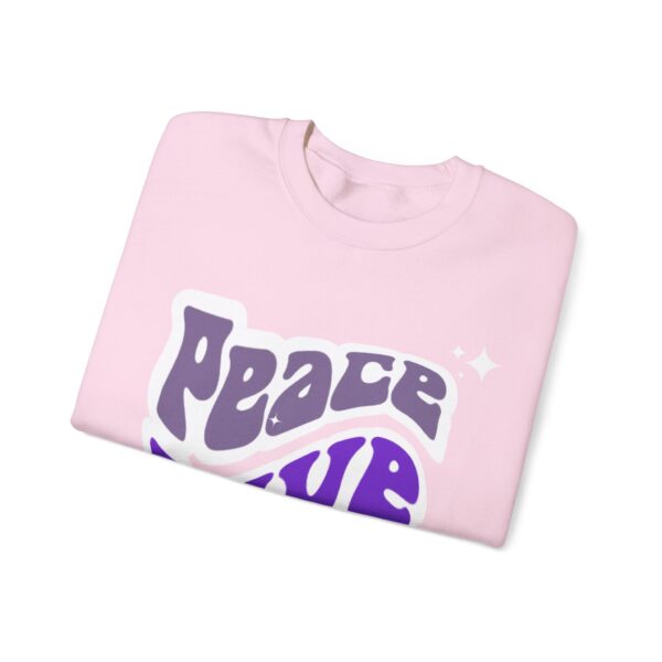 Peace, Love, Cure Crewneck Sweatshirt Chronic Illness and Lupus - Image 15