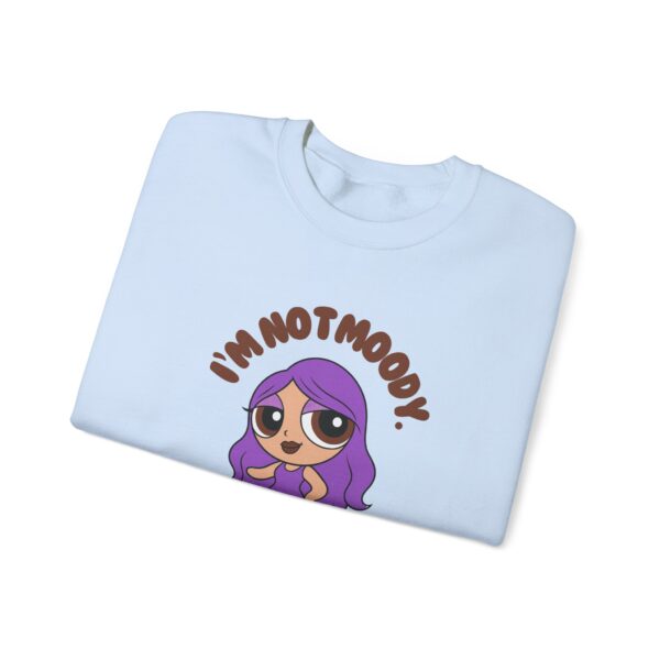 I’m Not Moody, I’m Medicated Crewneck Sweatshirt – Chronic Illness Awareness Apparel for Lupus - Image 15