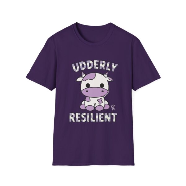 Udderly Resilient Unisex T-Shirt, Cute Cow Tee, Motivational Animal Shirt, Funny Gift for Cow Lovers, Farm Animal Apparel - Image 13