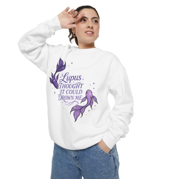 Lupus Awareness Sweatshirt, Unisex Eco-Friendly Crewneck, Motivational Clothing, Gift for Lupus Warriors, Soft Casual Wear - Image 5